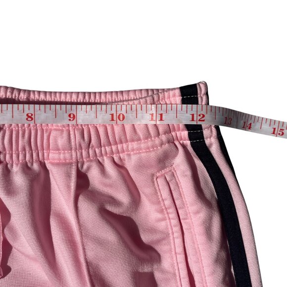 Adidas Pink Track Pants Women's Size S Straight Leg Athleisure 3 Stripe Logo Y2K - Picture 5 of 15